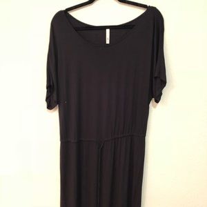 Black T Shirt Maxi Dress